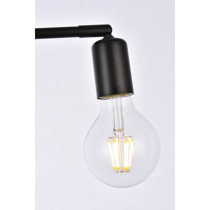Elegant Zane 2 Lights Flush Mount - Black (LD2348BK)