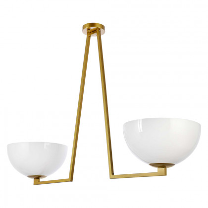 Elegant Jeanne 2 Lights Flush Mount - Brass (LD2350BR)
