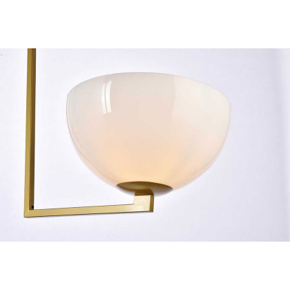 Elegant Jeanne 2 Lights Flush Mount - Brass (LD2350BR)
