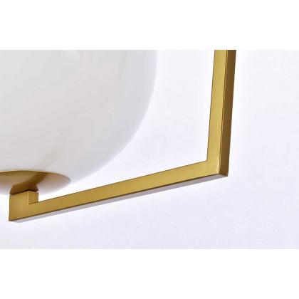 Elegant Jeanne 2 Lights Flush Mount - Brass (LD2350BR)
