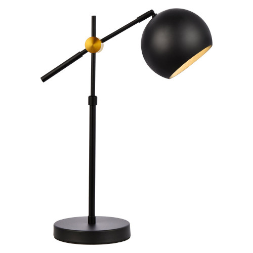 Elegant Forrester 1 Light Table Lamp - Black (LD2363BK)