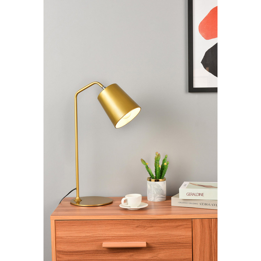 Elegant Leroy 1 Light Table Lamp - Brass (LD2366BR)