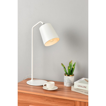 Elegant Leroy 1 Light Table Lamp - White (LD2366WH)