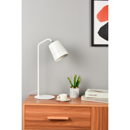 Elegant Leroy 1 Light Table Lamp - White (LD2366WH)