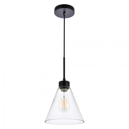 Elegant Mera 1 Light Pendant - Black (LD2501BK)