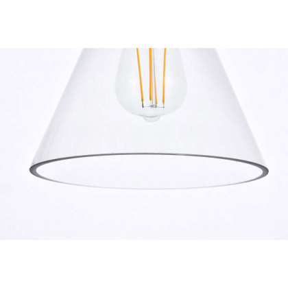 Elegant Mera 1 Light Pendant - Burnished Nickel (LD2501BR)