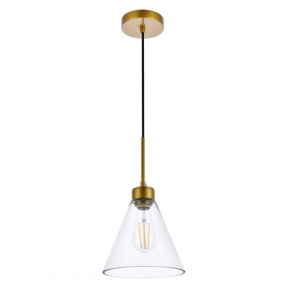 Elegant Mera 1 Light Pendant - Burnished Nickel (LD2501BR)