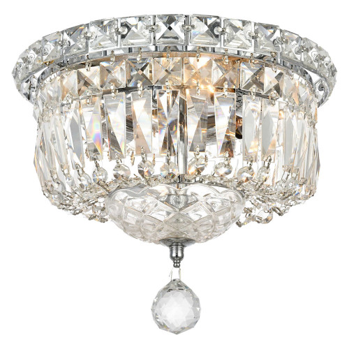 Elegant Wiley 4-Light Flush Mount - Chrome (LD2528F10C)
