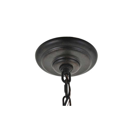 Elegant Octavia 3-Light Pendant - Brass/Dark Brown, L 14" (LD4006D14BRD)