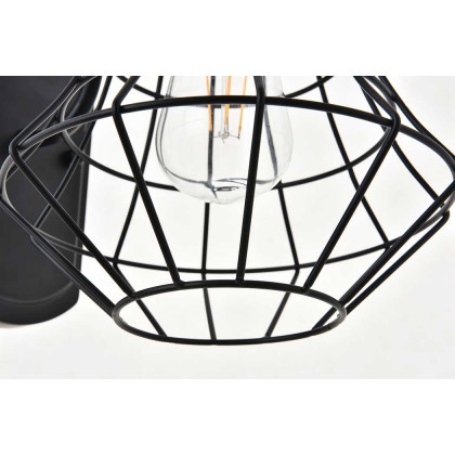 Elegant - Candor 1 Light Wall Sconce (LD4008W10BK)