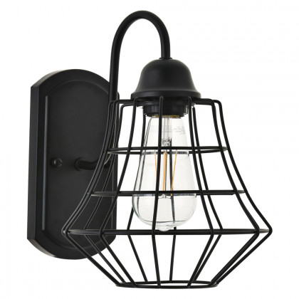 Elegant - Candor 1 Light Wall Sconce (LD4008W10BK)