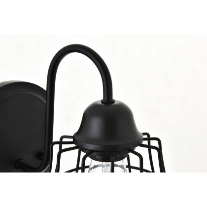 Elegant - Candor 1 Light Wall Sconce (LD4008W10BK)