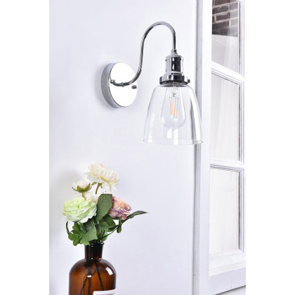 Elegant Felicity 1 Light Wall Sconce - Chrome (LD4013W6C)
