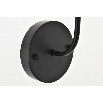 Elegant Histoire 1 Light Wall Sconce - Brass/Black (LD4017W7BRB)