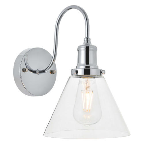 Elegant Histoire 1 Light Wall Sconce - Chrome (LD4017W7C)