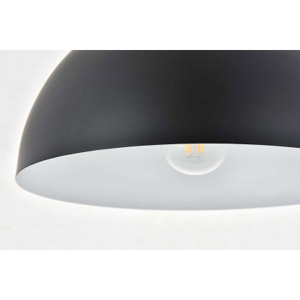 Elegant Forte 1 Light Pendant - Black, L 11.8" (LD4022D12BK)