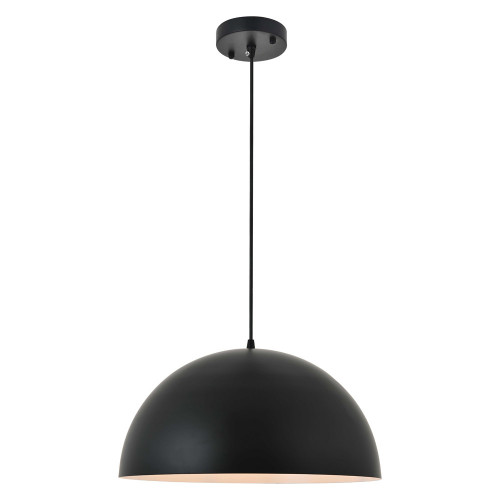 Elegant Forte 1 Light Pendant - Black, L 15.7" (LD4025D16BK)