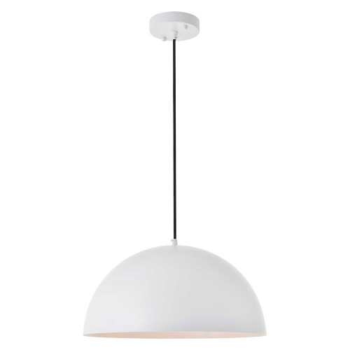 Elegant Forte 1 Light Pendant - White, L 15.7" (LD4025D16WH)