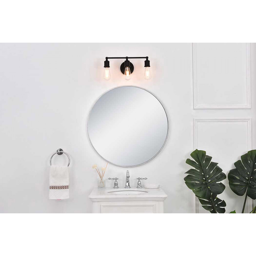 Elegant Serif 5 Lights Wall Sconce - Black, L 15.4" (LD4028W16BK)