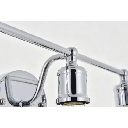 Elegant Serif 5 Lights Wall Sconce - Chrome, L 28.8" (LD4028W29C)