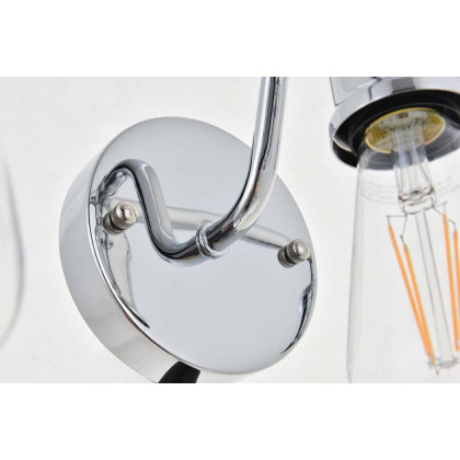 Elegant Serif 5 Lights Wall Sconce - Chrome, L 28.8" (LD4028W29C)