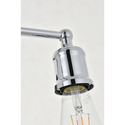 Elegant Serif 5 Lights Wall Sconce - Chrome, L 28.8" (LD4028W29C)