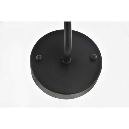 Elegant Serif 5 Lights Wall Sconce - Black, L 4.7" (LD4028W5BK)