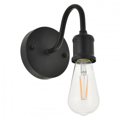 Elegant Serif 5 Lights Wall Sconce - Black, L 4.7" (LD4028W5BK)