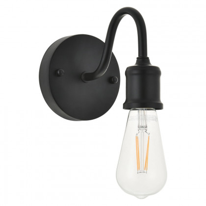 Elegant Serif 5 Lights Wall Sconce - Black, L 4.7" (LD4028W5BK)