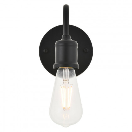 Elegant Serif 5 Lights Wall Sconce - Black, L 4.7" (LD4028W5BK)