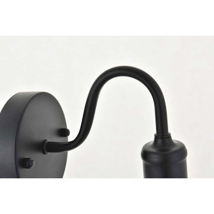 Elegant Serif 5 Lights Wall Sconce - Black, L 4.7" (LD4028W5BK)