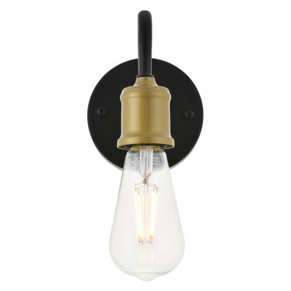 Elegant Serif 5 Lights Wall Sconce - Brass/Black, L 4.7" (LD4028W5BRB)