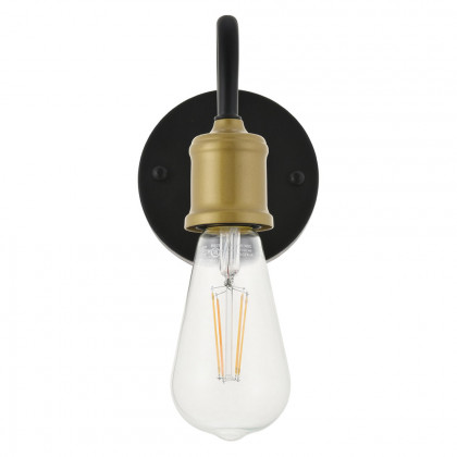 Elegant Serif 5 Lights Wall Sconce - Brass/Black, L 4.7" (LD4028W5BRB)