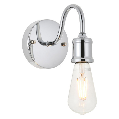 Elegant Serif 5 Lights Wall Sconce - Chrome, L 4.7" (LD4028W5C)