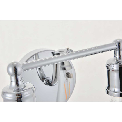 Elegant Serif 5 Lights Wall Sconce - Chrome, L 8.7" (LD4028W9C)