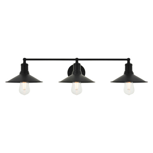 Elegant Etude 2 Lights Wall Sconce - Black, L 33.1" (LD4033W33BK)