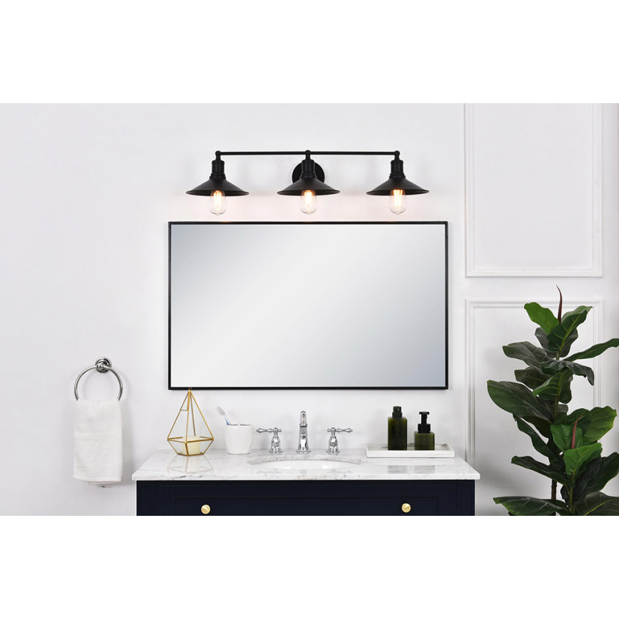 Elegant Etude 2 Lights Wall Sconce - Black, L 33.1" (LD4033W33BK)