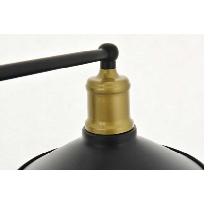 Elegant Etude 2 Lights Wall Sconce - Brass/Black, L 33.1" (LD4033W33BRB)