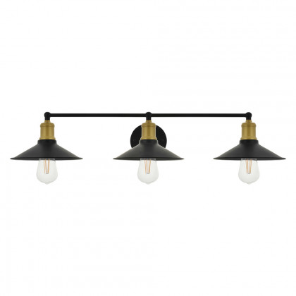 Elegant Etude 2 Lights Wall Sconce - Brass/Black, L 33.1" (LD4033W33BRB)