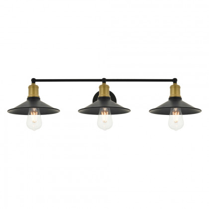 Elegant Etude 2 Lights Wall Sconce - Brass/Black, L 33.1" (LD4033W33BRB)