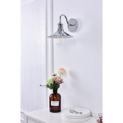 Elegant Etude 2 Lights Wall Sconce - Chrome, L 8.7" (LD4033W9C)