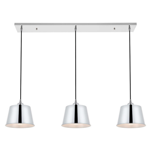 Elegant Nota 3 Light Pendant - Chrome (LD4057D40C)