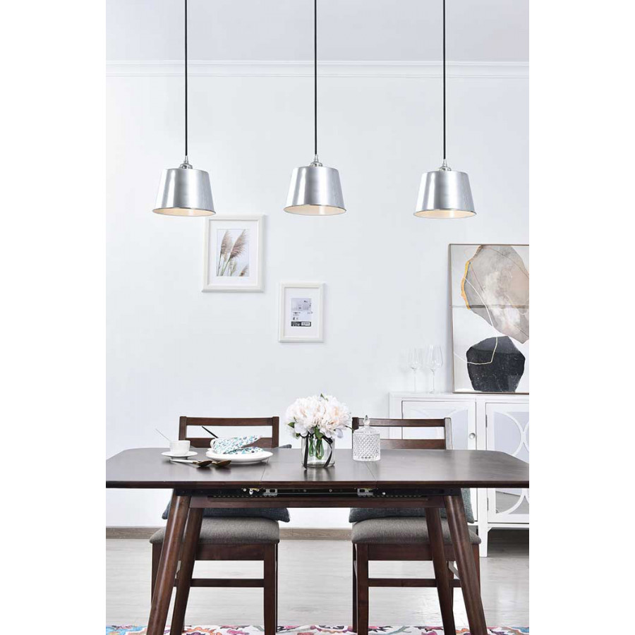 Elegant Nota 3 Light Pendant - Chrome (LD4057D40C)