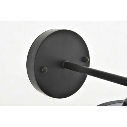 Elegant Nota 1 Light Wall Sconce - Black (LD4058W8BK)
