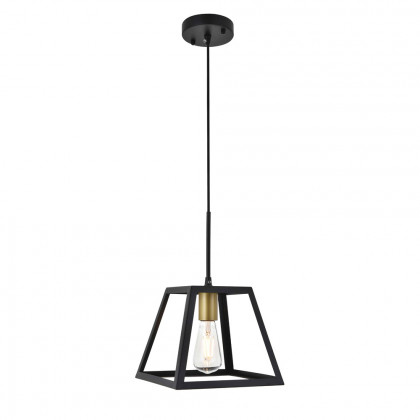 Elegant Resolute 5 Light Pendant - Brass/Black, L 10" (LD4061D10BRB)