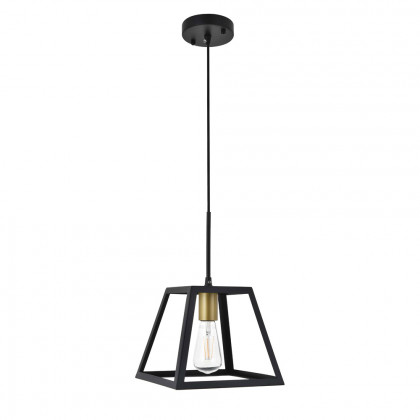 Elegant Resolute 5 Light Pendant - Brass/Black, L 10" (LD4061D10BRB)