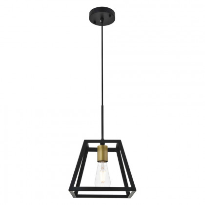 Elegant Resolute 5 Light Pendant - Brass/Black, L 10" (LD4061D10BRB)