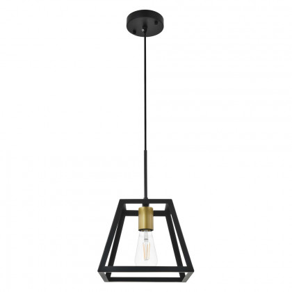 Elegant Resolute 5 Light Pendant - Brass/Black, L 10" (LD4061D10BRB)
