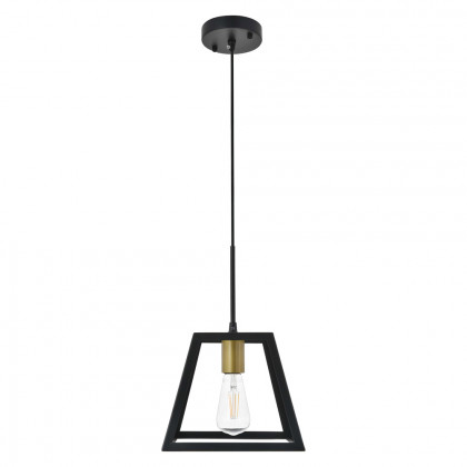 Elegant Resolute 5 Light Pendant - Brass/Black, L 10" (LD4061D10BRB)