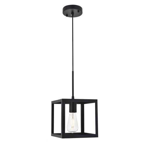 Elegant Resolute 3 Light Pendant - Black, L 8" (LD4063D8BK)